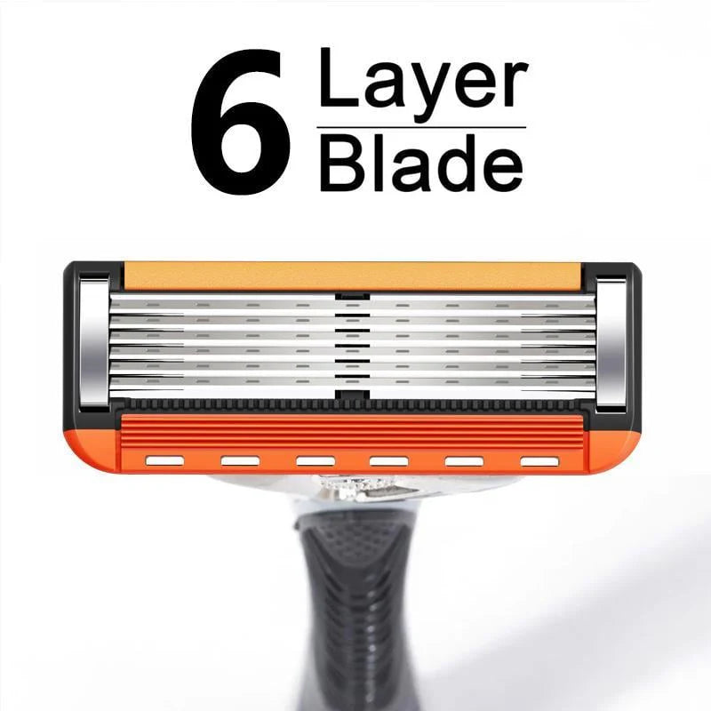 💥48-piece Men's Replacement Razor Blade Set with Handle