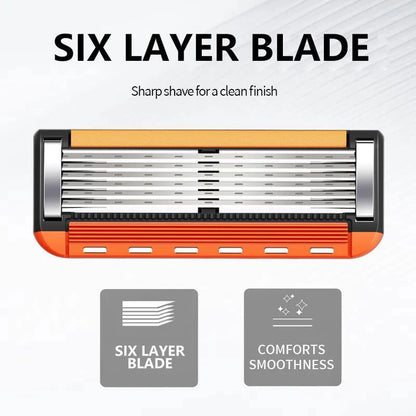 💥48-piece Men's Replacement Razor Blade Set with Handle